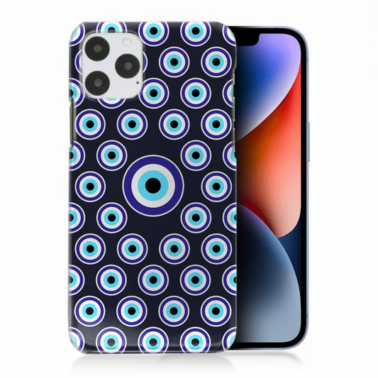 Evil Eyes Phone Case for Apple iPhone - Purple Polka Eyes