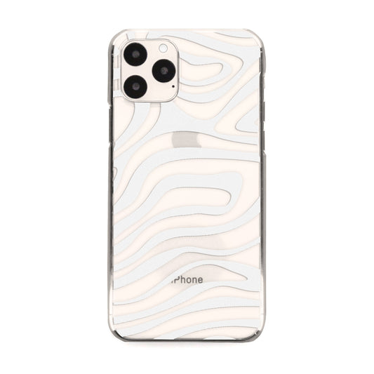 White Wavy Swirl iPhone Case