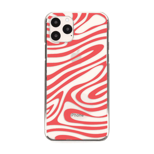 Red Wavy Swirl iPhone Case