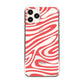 Red Wavy Swirl iPhone Case