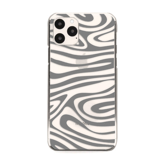 Grey Wavy Swirl iPhone Case