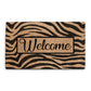 Coir Doormat - Zebra Print Welcome