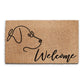 Coir Doormat - Curly Dog Welcome