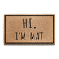 Coir Doormat - Funny Hi, I'm Mat