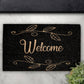 Coir Doormat - Floral Welcome