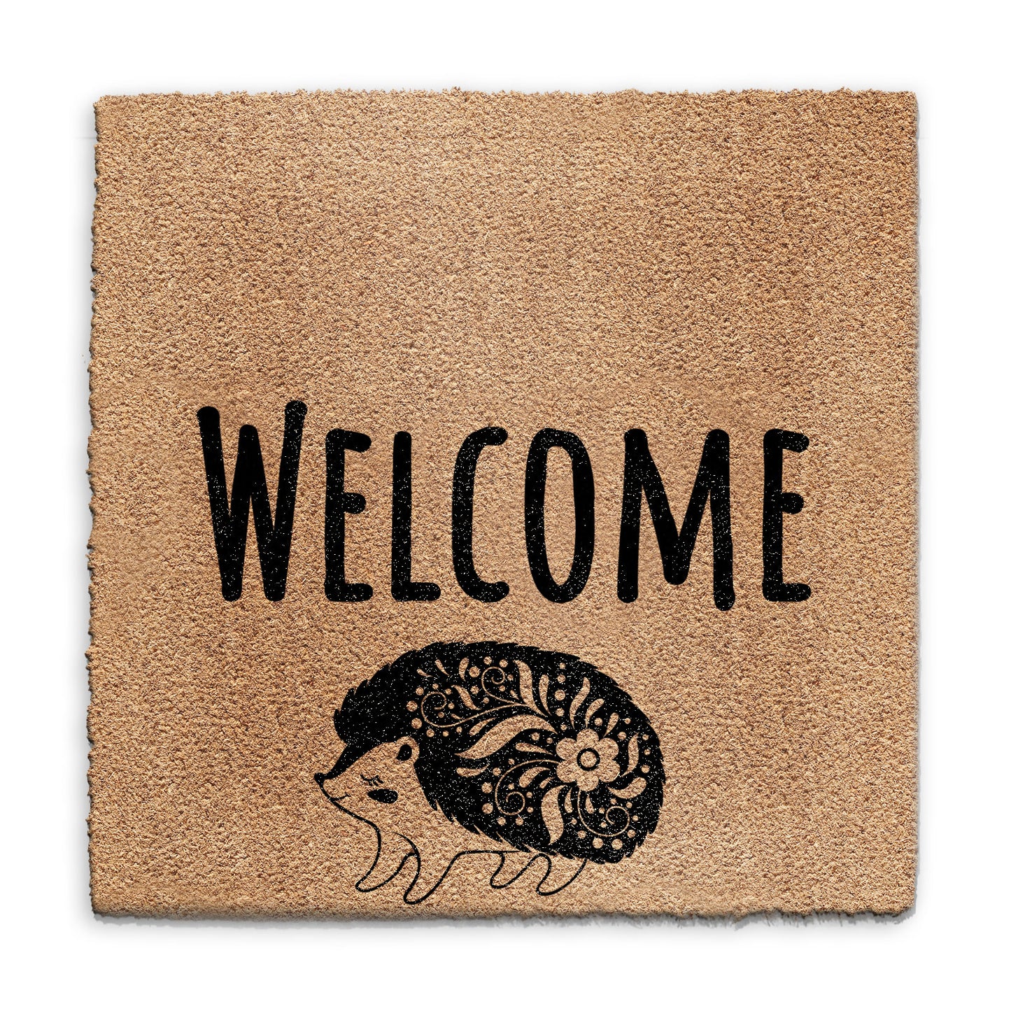 Coir Doormat - Welcome Hedgehog