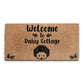 Personalised Doormat - Hedgehog Welcome Name