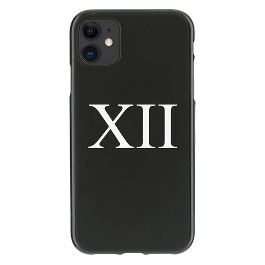 Personalised One Phone Gel Case with Centralised Block Initials