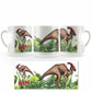 Personalised Mug with Red Bold Text and Raptor
