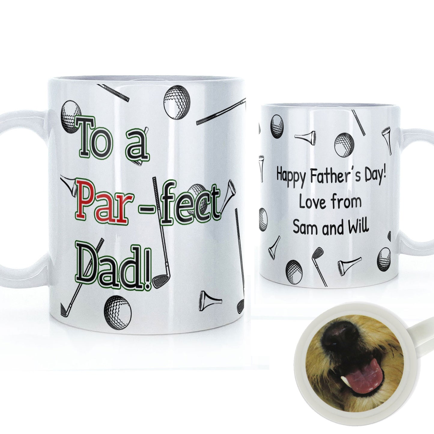 Personalised Father's Day Mug - Golfing Par-fect Dad