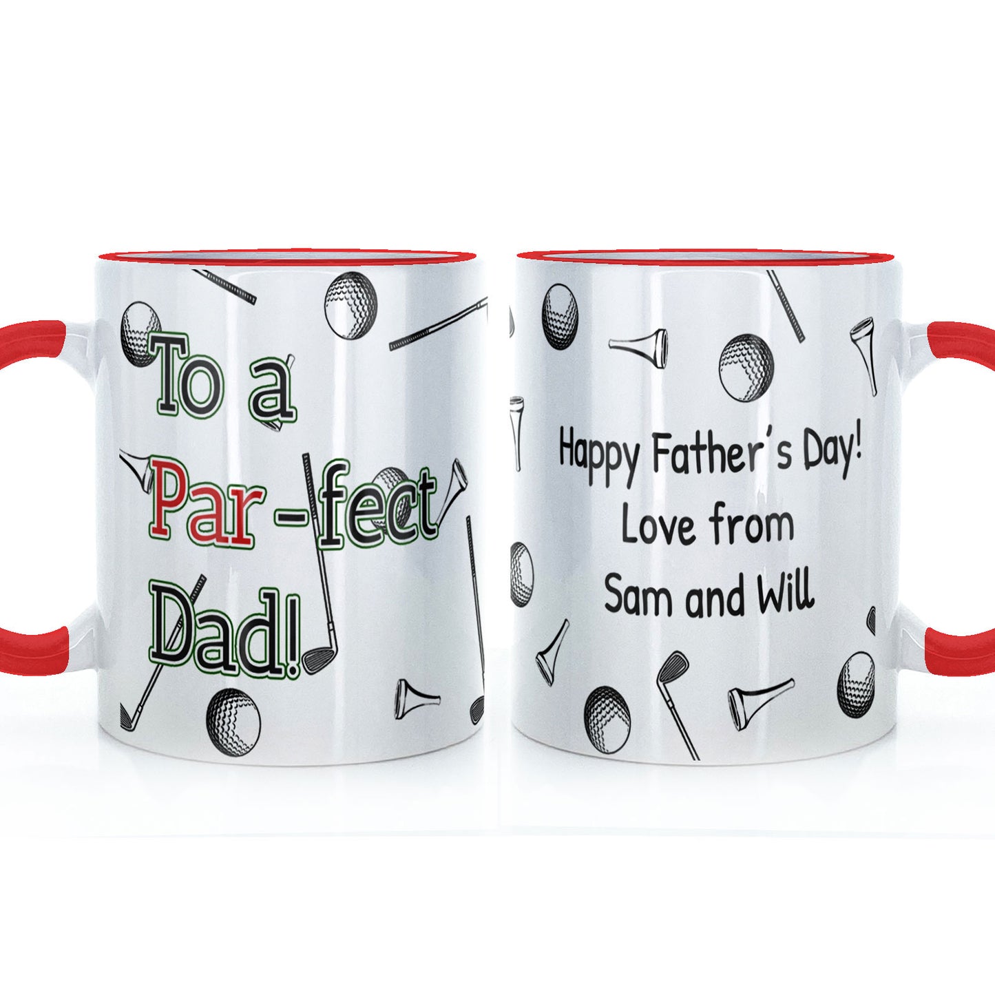 Personalised Father's Day Mug - Golfing Par-fect Dad