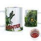 Personalised Mug with Red Bold Text and Triceratops