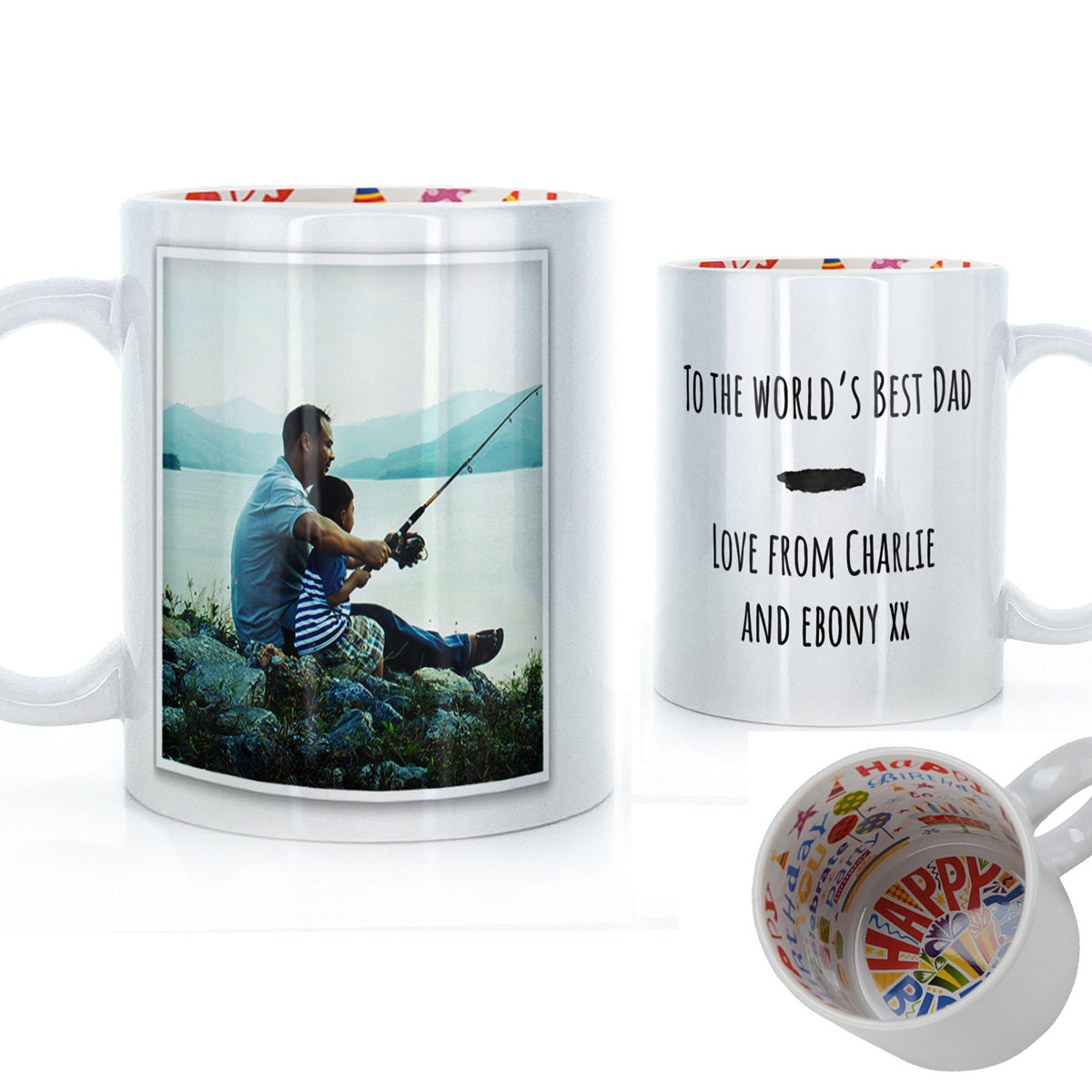 Personalised Father's Day Mug - Photo and Text