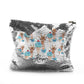 Personalised Sequin Zip Bag with Giraffe Blue Ice creams and Cute Text