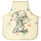 Personalised Canvas Apron with Elephant Hearts and Name Design