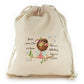 Personalised Canvas Sack with Heaven Love Message