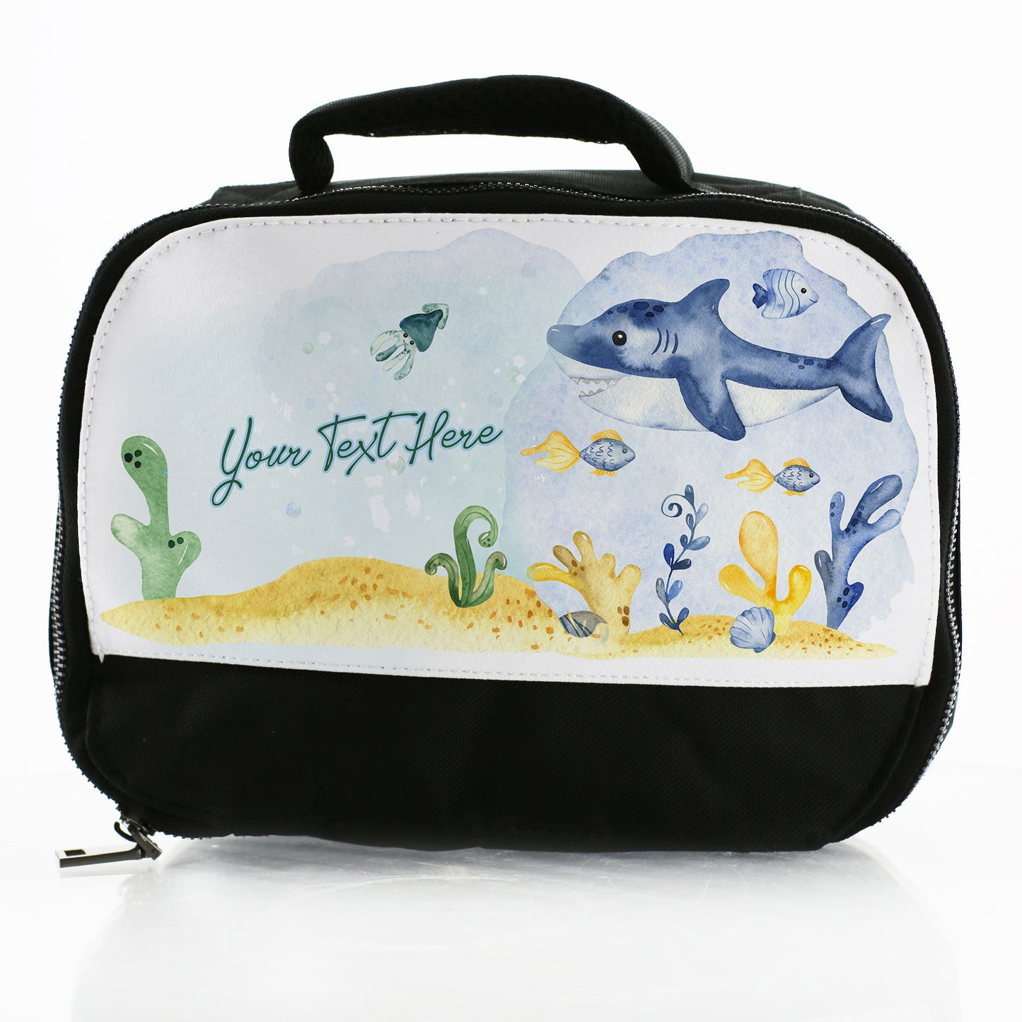 Personalised Lunch Bag with Cute Baby Shark & Name