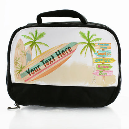 Personalised Lunch Bag with Surfers Beach & Name