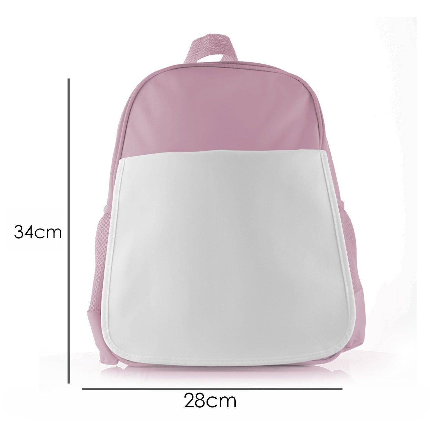Personalised School Bag with Cute Text and Cow Pink Bows
