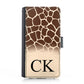 Personalised Samsung Leather Case - Giraffe Skin and Initial