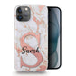 Personalised Magsafe iPhone Case - Copper Marble Monogram with Name