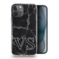 Personalised Magsafe iPhone Case - Black Marble Monogram