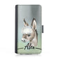 Personalised Google Leather Case - Baby Donkey and Name