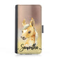 Personalised Samsung Leather Case - Baby Foal Horse and Name