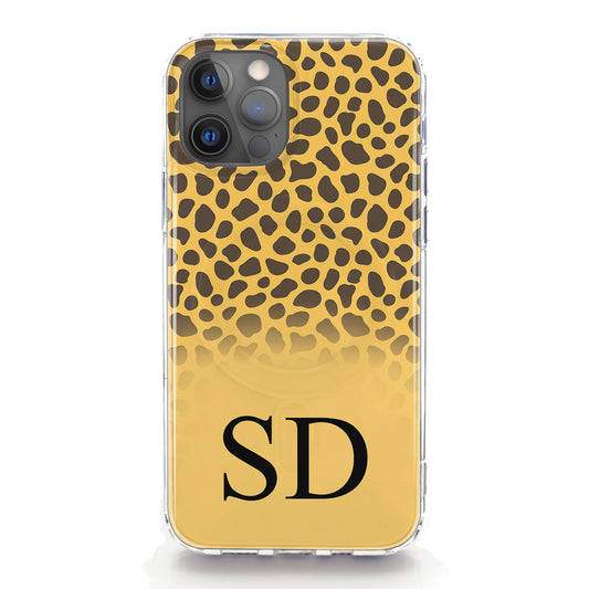 Personalised Magsafe iPhone Case - Cheetah Skin and Initial
