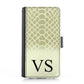 Personalised Samsung Leather Case - Snake Skin and Initial