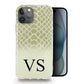 Personalised Magsafe iPhone Case - Snake Skin and Initial