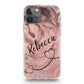 Personalised Magsafe iPhone Case - Copper Swirl with Black Name