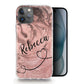 Personalised Magsafe iPhone Case - Copper Swirl with Black Name