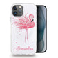 Personalised Magsafe iPhone Case - Pink Flamingo and Pink Name