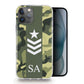 Personalised Magsafe iPhone Case - Green Camo and Initials