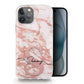 Personalised Magsafe iPhone Case - Copper Marble and Monogram with Name