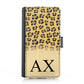 Personalised Samsung Leather Case - Leopard Skin and Initial