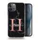 Personalised Magsafe iPhone Case - Pink Monogram and Black Marble