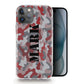 Personalised Magsafe iPhone Case - Red Camo with Black Name