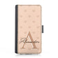 Personalised Google Leather Case - Nude Heart Monogram and Name