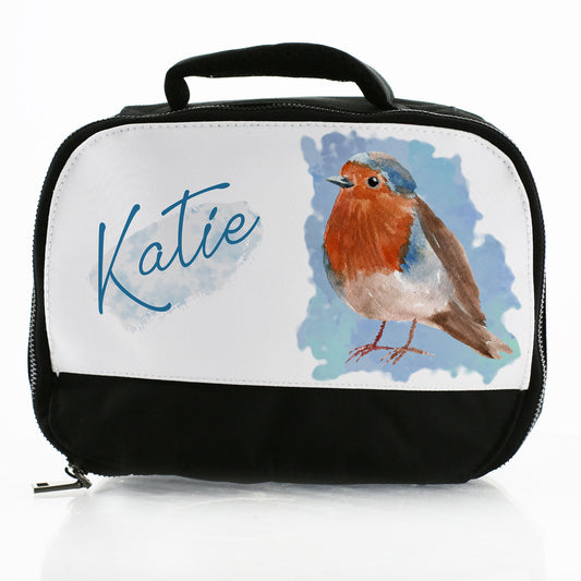 Personalised Lunch Bag with Red Robin & Name