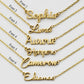 Personalised 18K Gold Necklace with Custom Name - Font 2