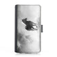 Samsung Leather Phone Case - Black and White Horse