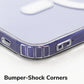 Personalised Magsafe iPhone Case - Purple/Blue Swirl and Initial/Name