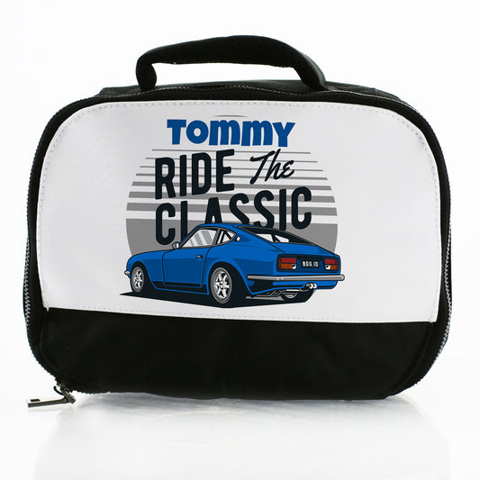 Personalised Lunch Bag with Classic Car & Name