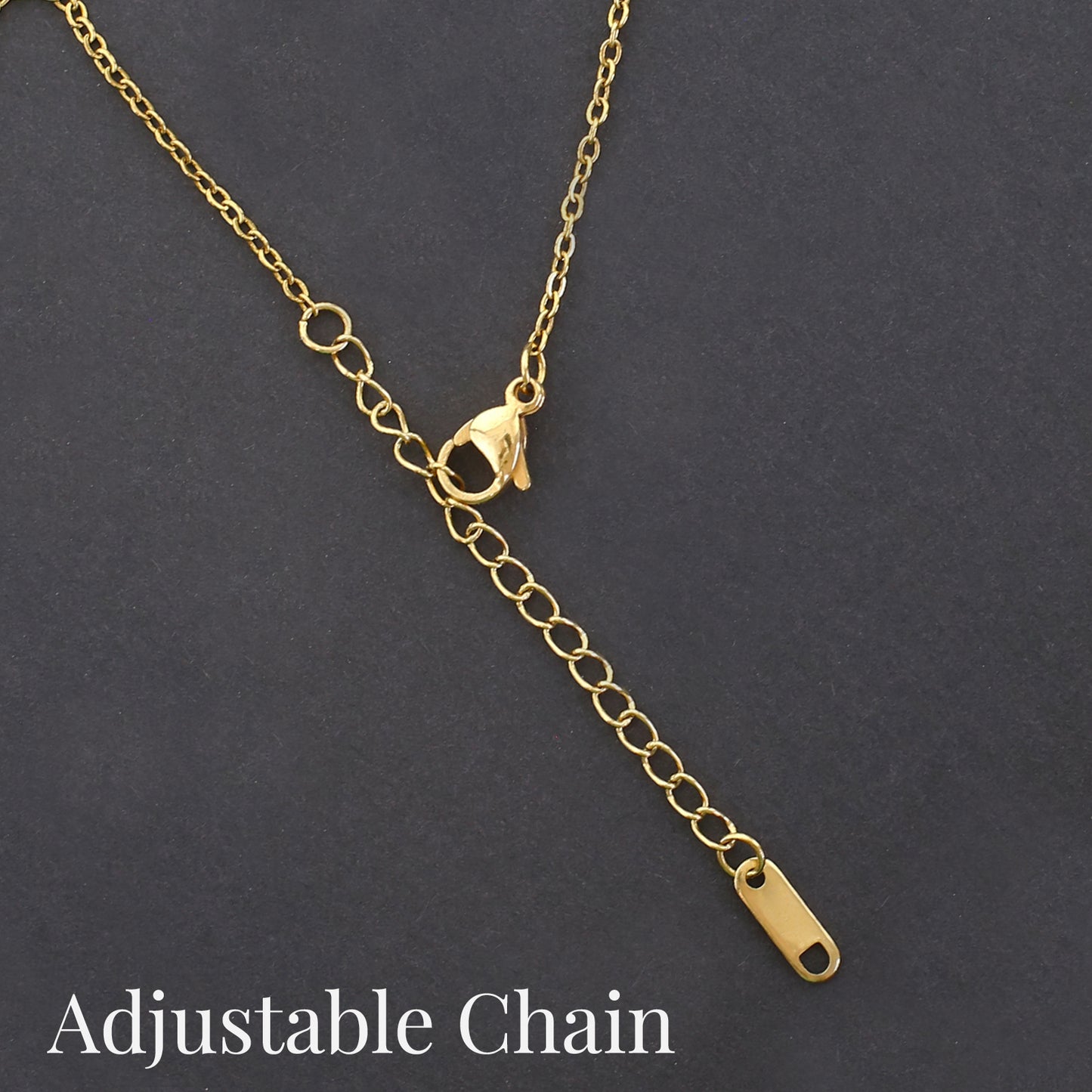 Personalised 18K Gold Necklace with Custom Name - Font 2