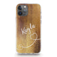 Personalised Magsafe iPhone Case - Gold Glitter Effect and Name