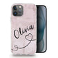 Personalised Magsafe iPhone Case - Pink Patterned Name and Heart