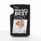 Personalised Aluminium Metal Card Wallet - World's Best Dad