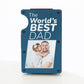 Personalised Aluminium Metal Card Wallet - World's Best Dad